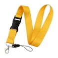 thumbnail image 1 of CUITING Lanyards for Id Badges Polyester Lanyards for Keys Simple Lanyard with Id Holder Yellow, 1 of 3