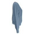 thumbnail image 6 of NMMUED Sweaters for Women Pullover Sweaters for Women Knit Sweater for Women Cable Knit Sweater Women, Blue M, 6 of 8
