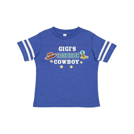 

Inktastic Gigis Little Cowboy with Cowboy Hat and Boots Gift Toddler Boy Girl T-Shirt