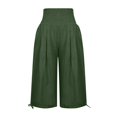 thumbnail image 6 of Drovellove Women's Plus Size High Waisted Wide Leg Pants - Loose Fit Straight Leg Trousers with Elastic Waistband for Casual Beach Vacation or Boho Office Outfits, 6 of 7