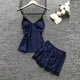 thumbnail image 5 of Conjunto de lencería de pijama para mujer, bata de encaje de seda, ropa interior, conjuntos de ropa de dormir, 5 of 5