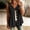 Black, variant on Women's V Neck Eyelet Embroidered Sleeveless Vest Tank Top, Solid Cotton Linen Woven Open Front Button Loose A Line Casual Layering Blouse