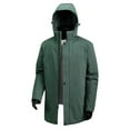 thumbnail image 2 of Txeol Men's Winter Jacket Heavyweight Hooded Parka Warm Insulated Puffer Coat Windproof Quilted Jackets with Pockets,Army Green,L, 2 of 5