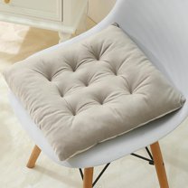 Outoloxit Plush Seat Cushion with Strap, 12x12 Inch Thick Non-Slip Padding for Office Chair, Stool, College Student, Teacher