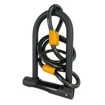 Bike U Lock with Cable - Bicycle Locks Heavy Duty Anti Theft,Combination Bike Lock and Key,14mm Shackle and 48inch Length Cable with Mounting Bracket,Suit for Bicycle,Road Bike,Mountain Bike