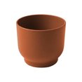 thumbnail image 4 of Bloem Enzo 4" Plastic Round Decorative Planter, Terra Cotta, 6-Pack, 4 of 6