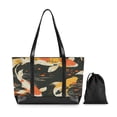 thumbnail image 7 of FORMRS Canvas Laptop Tote Bag for Women with 15.6" Computer Compartments Shoulder Handbag, Fish Pattern, 7 of 7