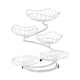 thumbnail image 2 of Cesta de frutas de 5 niveles, organizador de almacenamiento, soporte minimalista de gran capacidad blanco 3 cesta, 2 of 9