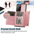 thumbnail image 6 of for Samsung Galaxy Note 20 Ultra 6.9" Crossbody Wallet Case for Women, Bling Glitter PU Leather Phone Case with RFID Blocking Card Holder Cover for Samsung Galaxy Note 20 Ultra SZ Rose Gold, 6 of 9