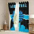 thumbnail image 6 of Erosebridal Sport Curtains & Drapes Basketball Curtains, Game Gaming Blackout Curtains Black Blue Living Room Curtains, 6 of 6
