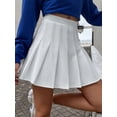 thumbnail image 2 of Minifalda plisada lisa de cintura alta de estilo pijo para mujer, falda acampanada blanca bonita de moda coreana de verano y primavera, ropa de falda Y2k Tan Jianjun unisex, 2 of 2