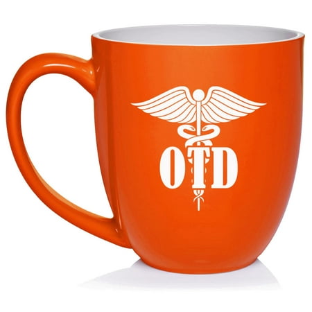 

OTD Doctor Of Occupational Therapy Therapist Ceramic Coffee Mug Tea Cup Gift for Her Him Friend Coworker Wife Husband (16oz Orange)