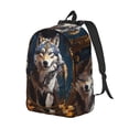 thumbnail image 6 of Easygd Oil Painting Tribal Wolf Canvas Backpack: Stylish, Lightweight, and Versatile with Large Capacity and Adjustable Straps –, 6 of 7
