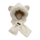 thumbnail image 1 of Gorro de animales de peluche 2 en 1, conjunto de gorro y bufanda de invierno para fiestas y actividades al aire libre Caqui, 1 of 8