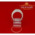 thumbnail image 5 of King of Bling's 925 Sterling White Silver Square 0.50ct Cubic Zirconia Fashion Men's Ring Size 9, 5 of 10
