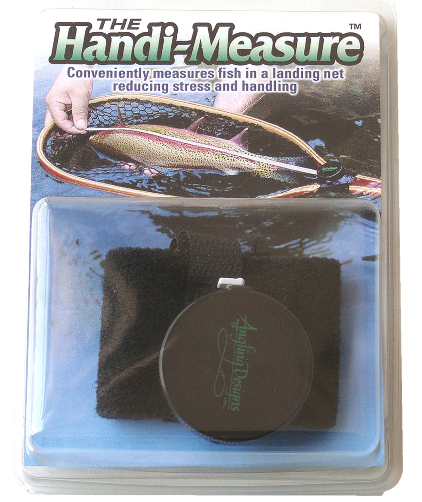 Angling Designs HandiMeasure Tape Measure Attaches to Fly Fishing Nets