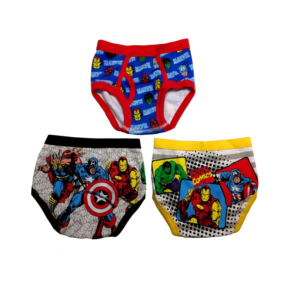 The Avengers Comics Toddler Boys Underwear, 3Pack