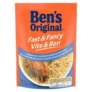 Riz à saveur de poulet façon maison et riz sauvage Vite & Bon de marque Ben's Original, 132 g