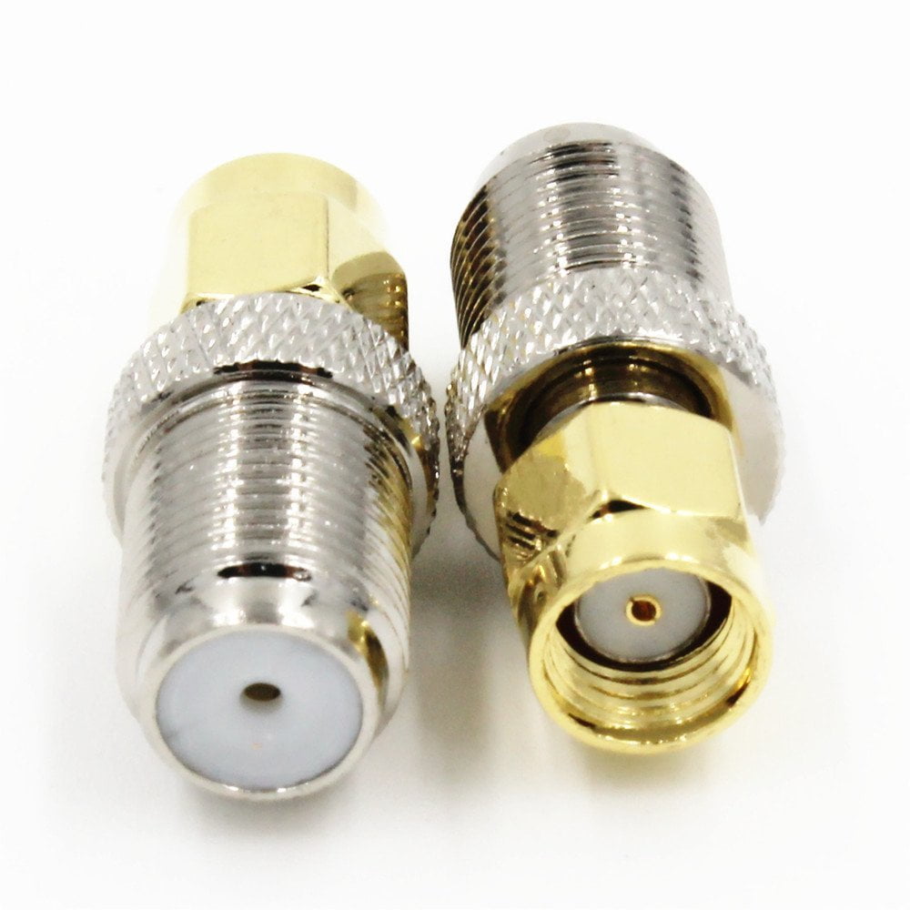 F Female Jack to RPSMA Male Jack Center RF Coaxial Adapter Connector