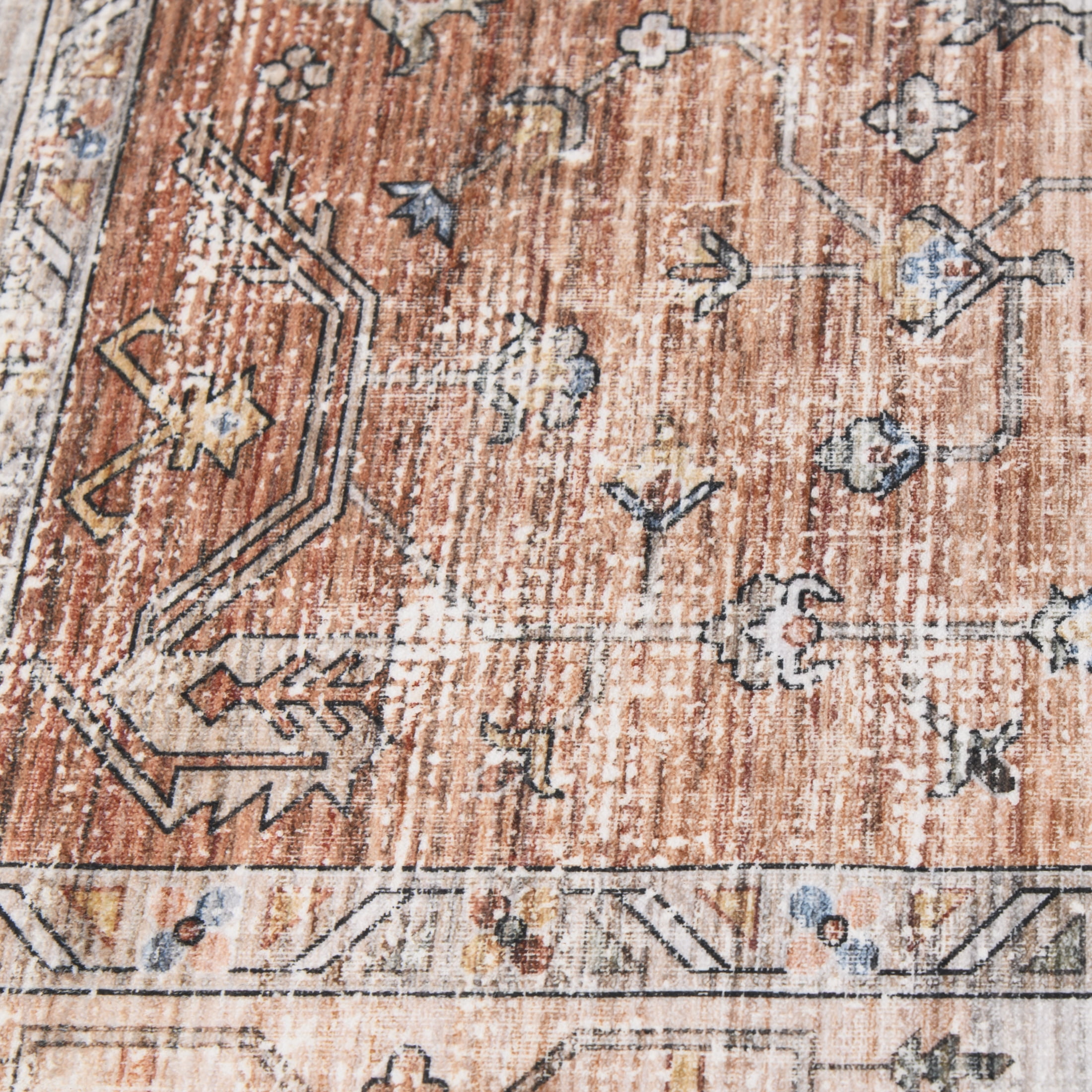 Home Décor Collection Washable Multicolor Persian Indoor Area Rug, 5'x7'