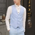 thumbnail image 2 of TOTYC  Men's Trendy Bottons Formal Business Slim Fit Dress Vest Suit Tuxedo Waistcoats, 2 of 24