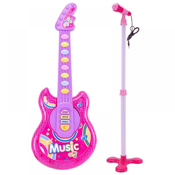 Baby Multifunctional Playing Music Guitar Simulation Toy Best Birthday Christmas Party Educational Gift,Pink - Walmart.com