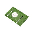 thumbnail image 3 of MKHERT Funny Green Tennis Court Placemats Table Mats for Dining Room Kitchen Table Decoration 12x18 inch,Set of 4, 3 of 4
