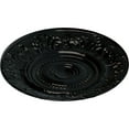 thumbnail image 3 of Ekena Millwork 20 7/8"OD x 1 1/4"P Biddix Ceiling Medallion (Fits Canopies up to 7 1/2"), Hand-Painted Black Pearl, 3 of 7
