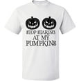 thumbnail image 2 of OXI T-Shirt - Halloween Starting Pumkins, Basic Casual T-Shirt for Men's and Women Fleece T-Shirt Short Sleeve - White Small, 2 of 3