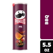 Pringles BBQ Potato Crisps Chips, 5.5 oz (Package May Vary)