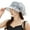 Grey, variant on Xinwanna Women Organza Kentucky Sun Hats Wide Brim Flower Church Bridal Hat Beach Derby Hat for Tea Party Wedding (Black)
