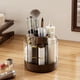 thumbnail image 1 of Soporte para brochas de maquillaje Siehpa3, giratorio 360°, 6 ranuras, acrílico, 1 of 9