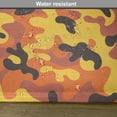 thumbnail image 6 of Ambesonne Retro Place Mats Set of 4, Lively Colorful Camo Art, Standard Size, Yellow Orange Dried Rose, 6 of 6