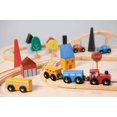 thumbnail image 3 of Mentari Toys - Town Train Set - Beautiful Wooden Toy Train Set Around City Landscape - Intelligent and Imaginative Play Skills for Age 3+, 3 of 8