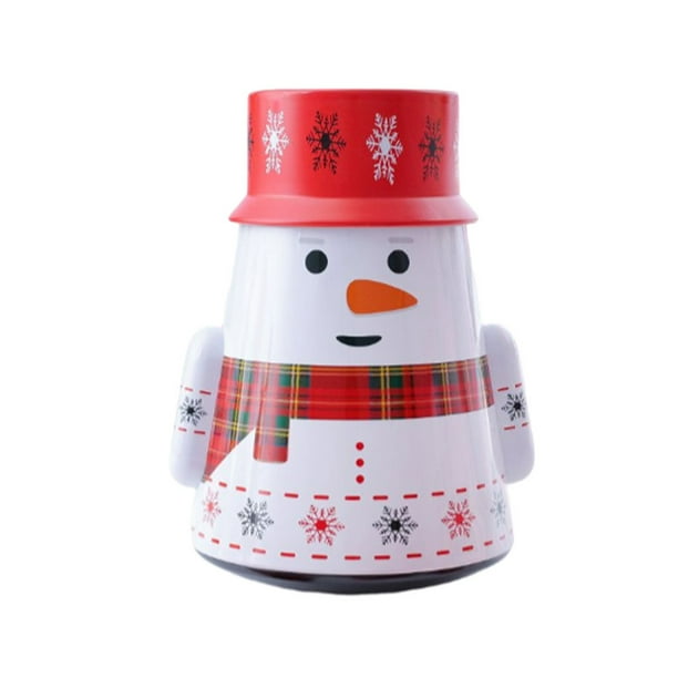 Caja de regalo, caja de almacenamiento, mano de obra de hierro, accesorios para festivales, decoraciones de escritorio multiusos, decoración, Kits de decoración para fiestas Muñeco de nieve Bearachild HA070674-01