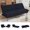 Black, variant on LLappuil 75" Futon Convertible Sofa Bed, Corduroy Loveseat Sleeper Sofa Couch for Living Room Black