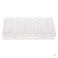thumbnail image 1 of Organizador De Caja De Joyería De Plástico De 5 Piezas 28 Rejillas, Contenedor De Almacenamiento Con 28 Compartimento De Rejilla Extraíble Divisor, 1 of 9