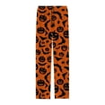 thumbnail image 3 of CONFREE Halloween Men's Pajama Pants Hallowmas Pj Pants for Men Pumpkin Ghost Print Lounge Bottoms Elastic Waist Drawstring Sleepwear With Pockets, 3 of 6