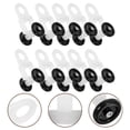 thumbnail image 3 of Shisuyan Curtain Rails Gliders Black 20Set 1.4X0.8X0.6In, 3 of 9