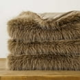 thumbnail image 3 of PinesC Luxury Fluffy Tan Faux Fur Throw Blanket,Soft Cozy Warm Khaki Fur Blanket for Couch, Sofa, Chair, Bed, Plush Fuzzy Fur Throws with Long Pile, 50"x60", 3 of 5