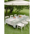 thumbnail image 4 of Outdoor Tablecloth with Umbrella Hole for Patio/Picnic/Party/Camping, Sage Green Grey Waterproof Table Cloth Rectangle Table Cover Washable, Farmhouse Gray Barn Wooden Vintage Striped (52"x 70"), 4 of 9