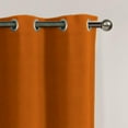 thumbnail image 3 of VCNY Home Neil Orange Solid Grommet Blackout Curtain Panel, 52" x 90", 3 of 5