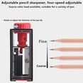 thumbnail image 4 of Clearance Pencil curler under $5,Pencil Sharpener For Students With Creative Shape Pencil Sharpener Four Adjustable Thick And Thin Pencil Sharpener Pencil Sharpener (red And Blue Random ) 2PC, 4 of 7