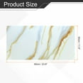 thumbnail image 2 of Uxcell 10pcs Peel and Stick Wall Panels 23.6" x 11.8" Skin Feel Brick Wallpapers (19.4 Sq. Ft. / 1.8 Sq.m. Coverage) Marble Tiles Adhesive Backsplash, White Gold Wire, 2 of 6