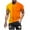 Orange, variant on WREESH Casual Crew Neck T-Shirts for Men Short Sleeve Summer Workout Wear Orange
