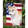 thumbnail image 3 of Carolines Treasures BB9655GF Siberian Husky Patriotic Flag Garden Size  Small multicolor, 3 of 3