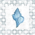 thumbnail image 2 of Navy Conch Shell on Newsprint Poster Print by Emily Adams (12 x 12), 2 of 2