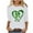 Heart, variant on Up to 65 off!Lolmot St Patricks Day Shirt Women Shamrock Irish 3/4 Sleeeve Tops Lucky Clover Love Heart Shirt Crewneck Three Quarter Funny Blouses