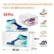 thumbnail image 2 of Juego de 10 zapatera organizador transparente organizador de zapatos de plástico rígido caja de zapatos apilable con puerta de succión plegable (blanc, 2 of 8