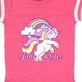 thumbnail image 4 of Inktastic Little Sister Unicorn Girls Baby Bodysuit, 4 of 5